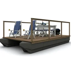 Lauttaponttoni Rotomon 4 runko-osaa + 4 kärkiosaa