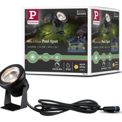 LED-allasvalaisin Paulmann Plug & Shine, IP68, 3000K, 5W, musta