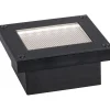 LED-maavalaisin aurinkokennolla Paulmann Domenic, 8x8cm, IP67, 3000K, musta