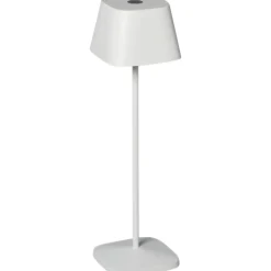 LED-pöytävalaisin Konstsmide Capri ladattava valkoinen