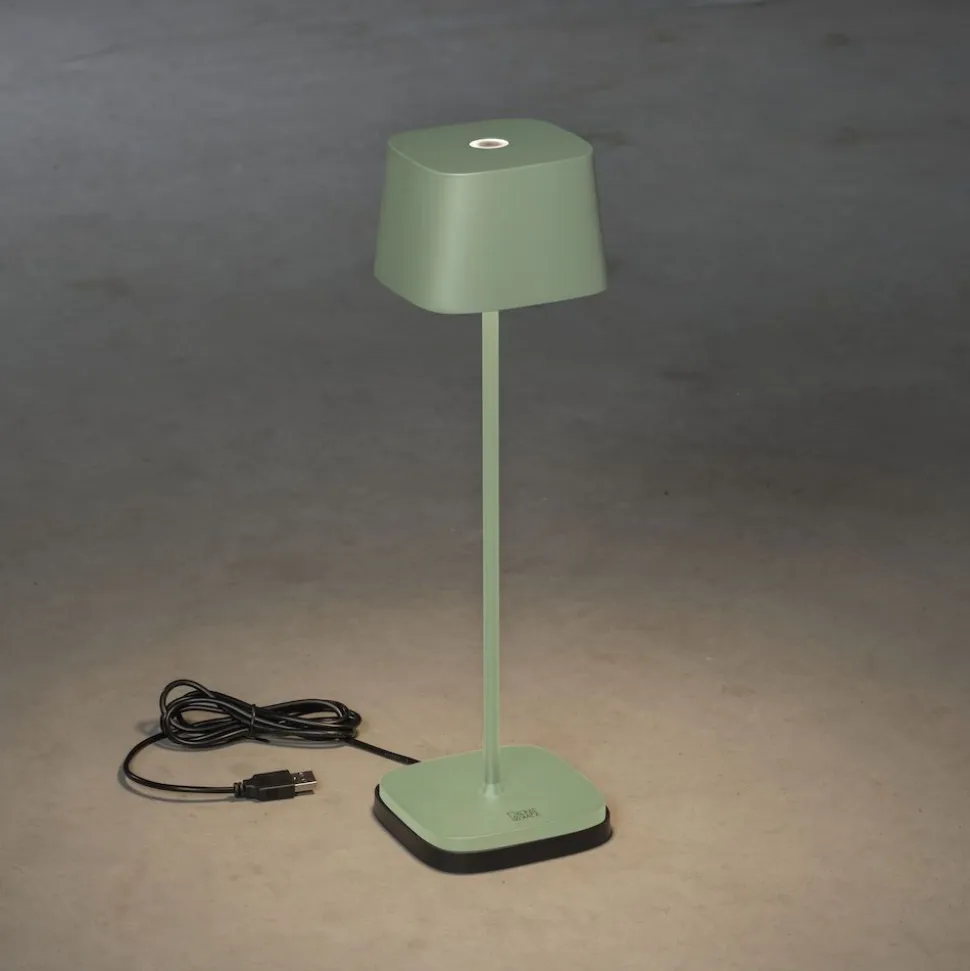 LED-pöytävalaisin Konstsmide Lounge Capri 7814-960, ladattava, terrakotta