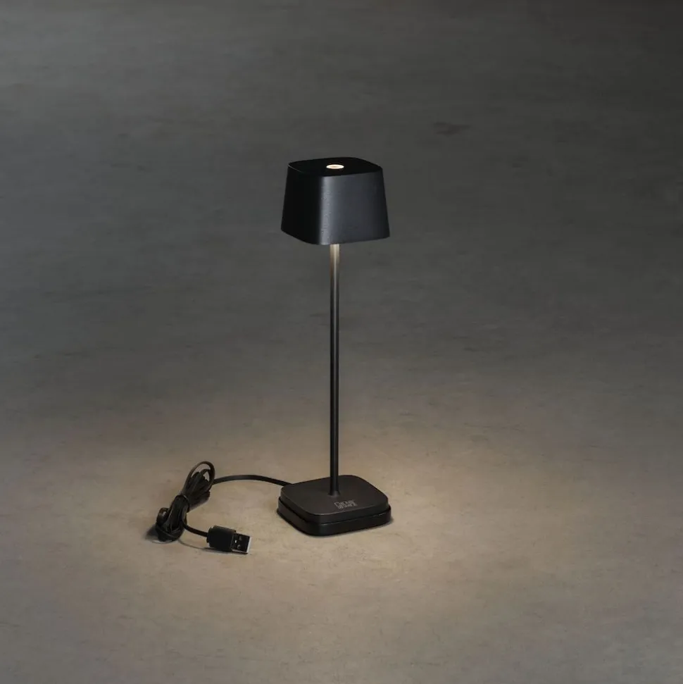 LED-pöytävalaisin Konstsmide Lounge Capri Mini, ladattava, eri värejä