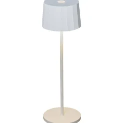 LED-pöytävalaisin Konstsmide Positano ladattava valkoinen