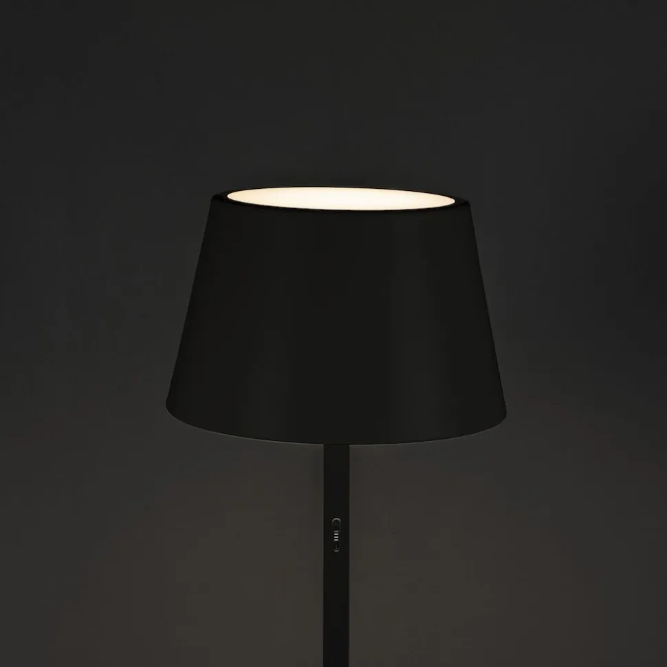LED-terassivalaisin Konstsmide Lounge Pomezia 7824-750, ladattava, musta
