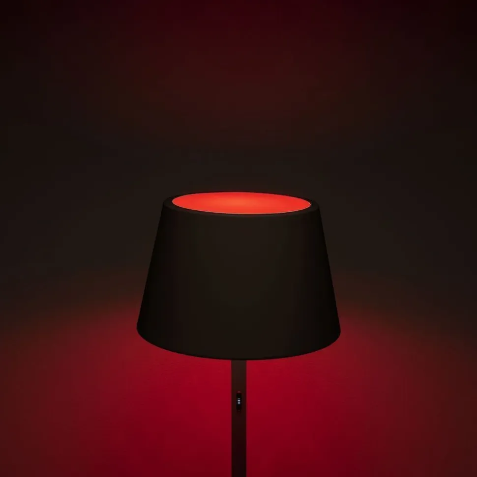 LED-terassivalaisin Konstsmide Lounge Pomezia 7824-750, ladattava, musta
