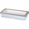 LED-terassivalaisin liiketunnistimella Paulmann Brick, IP67, 20x10cm, 3000K, alumiini