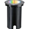 LED-terassivalaisin Paulmann Floor, Smart Home Zigbee 3.0, IP67, 11cm, RGBW+, harjattu rauta