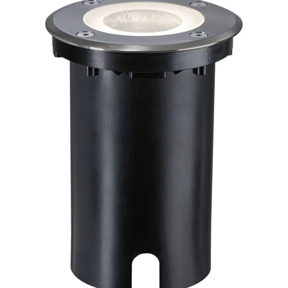 LED-terassivalaisin Paulmann Floor, Smart Home Zigbee 3.0, IP67, 11cm, RGBW+, harjattu rauta