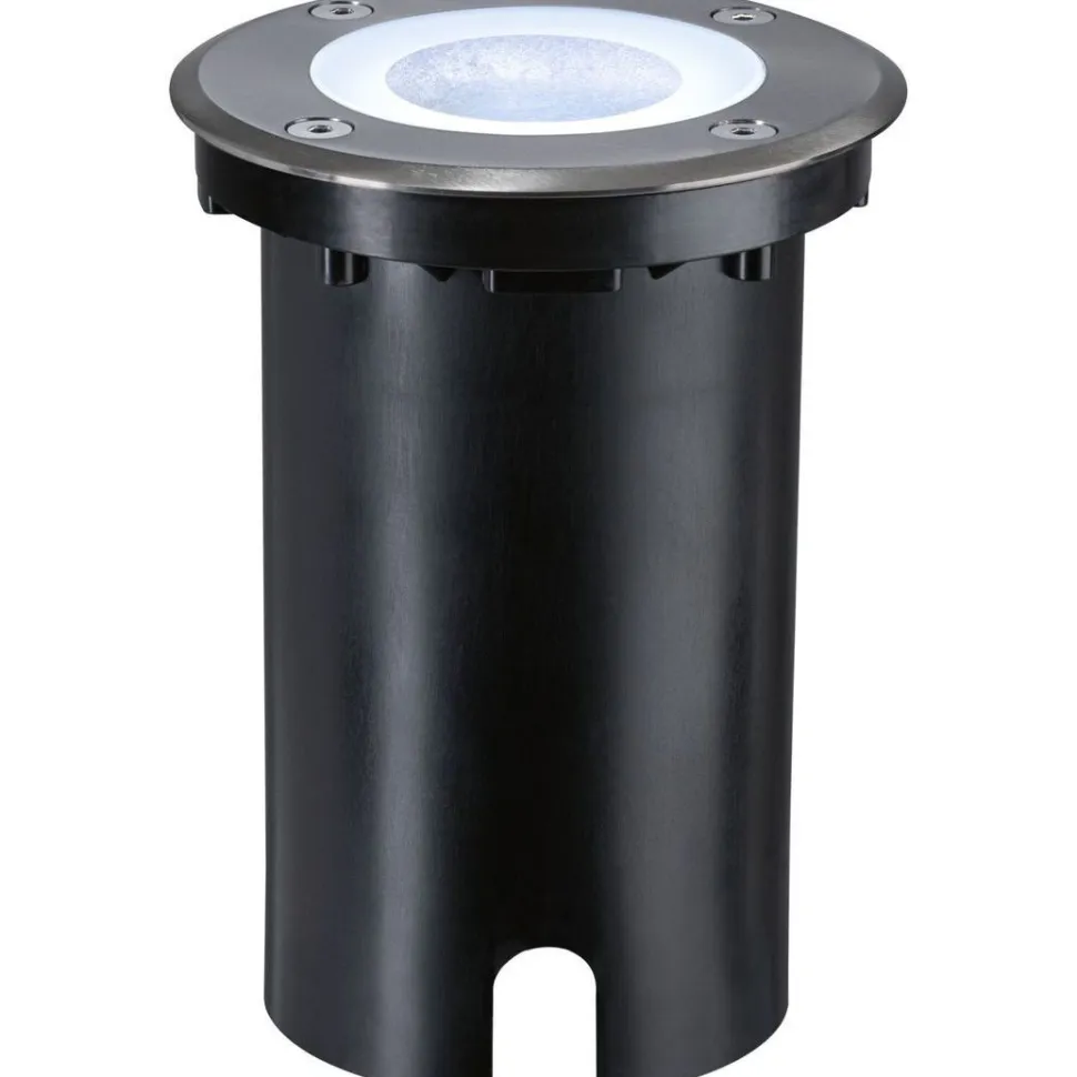 LED-terassivalaisin Paulmann Floor, Smart Home Zigbee 3.0, IP67, 11cm, RGBW+, harjattu rauta