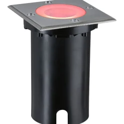 LED-terassivalaisin Paulmann Floor, Smart Home Zigbee 3.0, IP67, 11x11cm, RGBW+, harjattu rauta