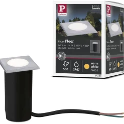 LED-terassivalaisin Paulmann House, IP67, 50x50mm, 3000K, 2W, 60lm, rst