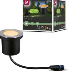 LED-terassivalaisin Paulmann Plug & Shine Floor, IP67, 2200K, 4.5W, antrasiitti