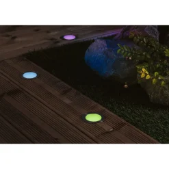 LED-terassivalaisin Paulmann Plug & Shine Floor, Smart Home Zigbee 3.0, IP67, RGBW+, 2W, rst