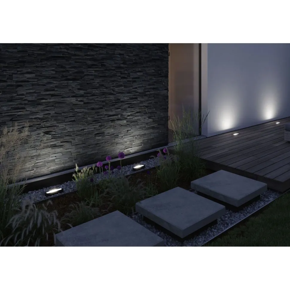 LED-terassivalaisin Paulmann Plug & Shine Ito, 27.9cm, IP67, 3000K, antrasiitti