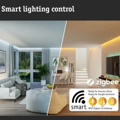 LED-terassivalaisin Paulmann Plug & Shine, Smart Home Zigbee 3.0, IP65, säädettävä värilämpötila, musta