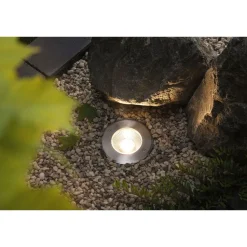 LED-terassivalaisin Paulmann Vanea, IP67, 10cm, 3000K, korroosionkestävä, alumiini