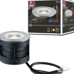 LED-terassivalaisin Paulmann Vanea, IP67, 10cm, 3000K, korroosionkestävä, alumiini