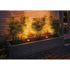 LED-terassivalaisinsarja Paulmann Plug & Shine Floor, IP67, 2200K, 3x4.5W, antrasiitti