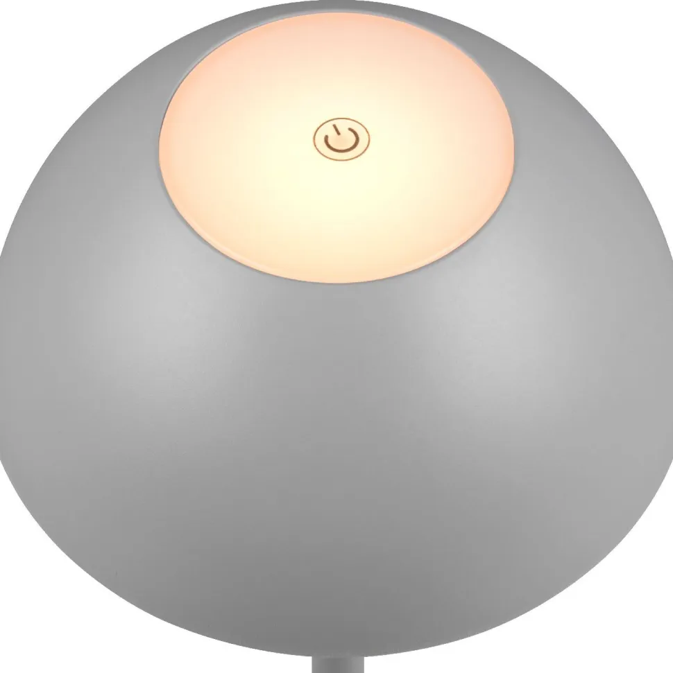 LED-ulkopöytävalaisin Trio Ricardo, mattavalkoinen, ladattava