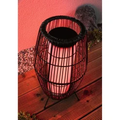 LED-ulkovalaisin Paulmann Plug & Shine Basket, Smart Home Zigbee 3.0, IP44, RGBW, musta