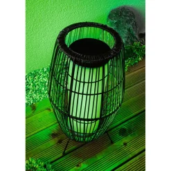 LED-ulkovalaisin Paulmann Plug & Shine Basket, Smart Home Zigbee 3.0, IP44, RGBW, musta