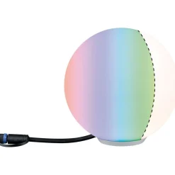 LED-ulkovalaisin Paulmann Plug & Shine Globe, Smart Home Zigbee 3.0, IP65, RGBW+, valkoinen