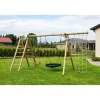 Leikkiteline Palmako Kalev sis. keinu + pesäkeinu + kiipeilyteline + kiipeilyverkko