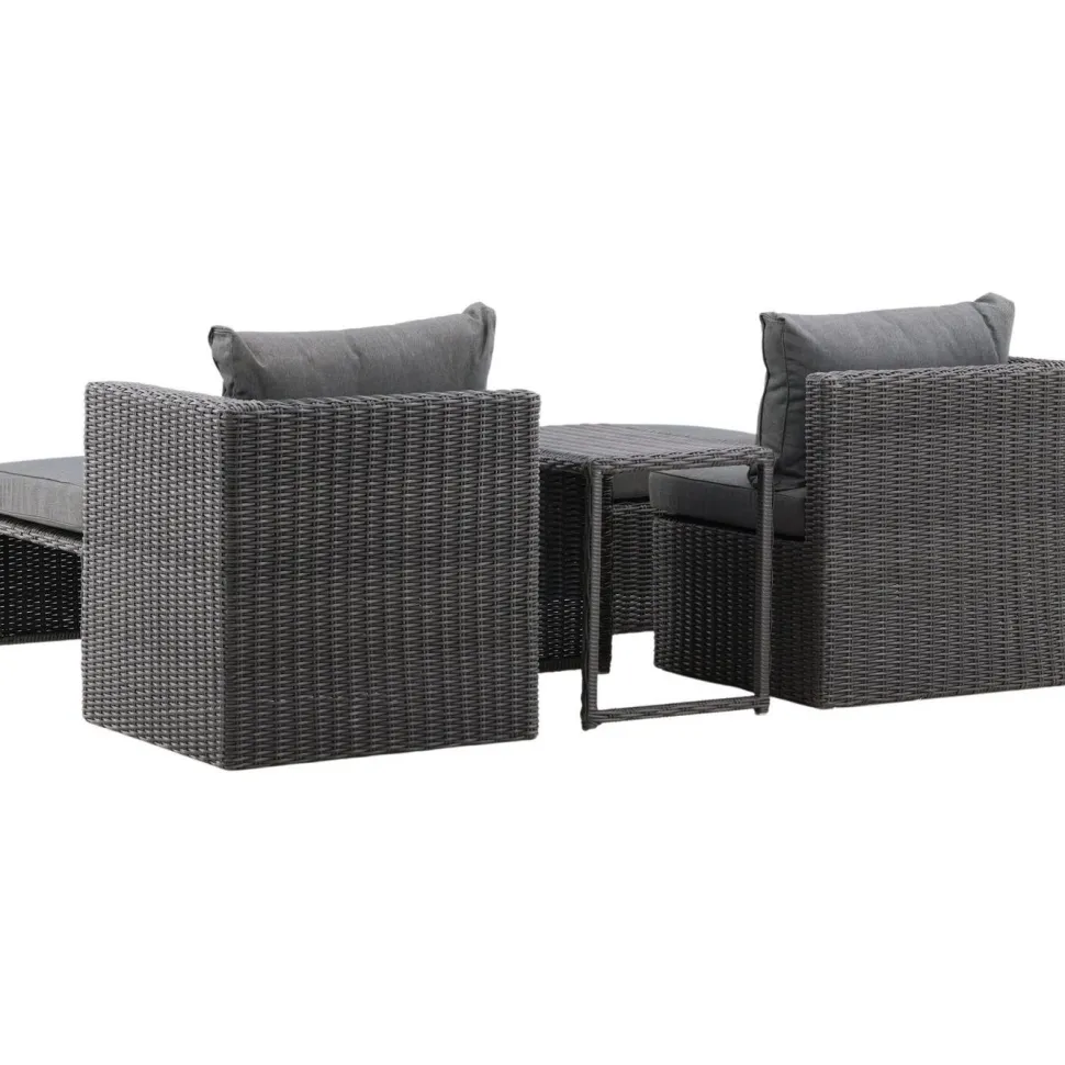 Lepotuolisetti Venture Home Quad harmaa