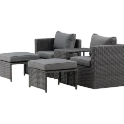 Lepotuolisetti Venture Home Quad harmaa