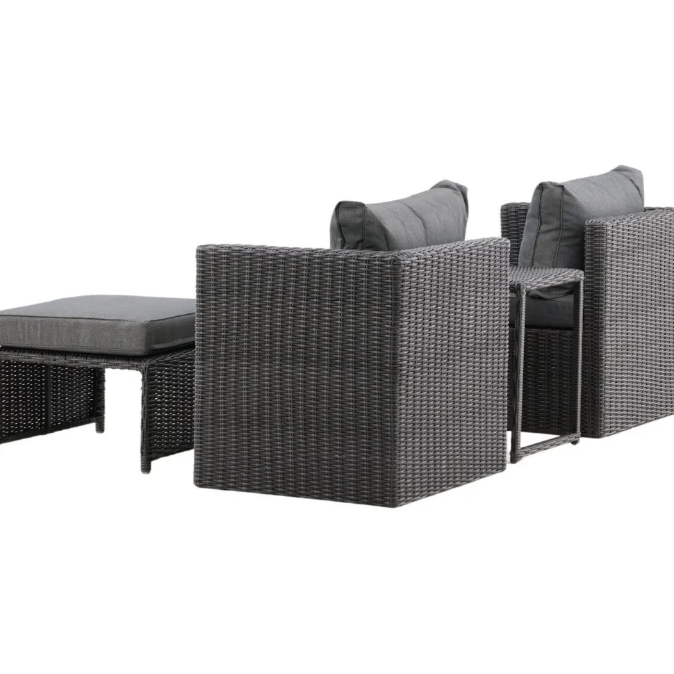 Lepotuolisetti Venture Home Quad harmaa