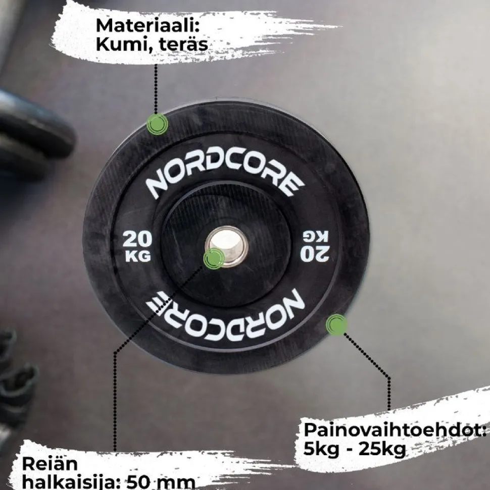 Levypaino Nordcore Core Bumper, 5-25kg