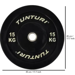 Levypaino Tunturi 15 kg musta