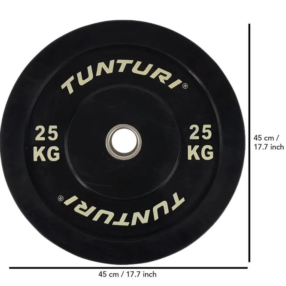 Levypaino Tunturi 25 kg musta