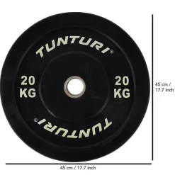 Levypaino Tunturi 20 kg musta