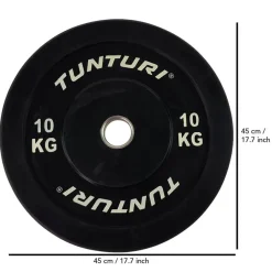 Levypaino Tunturi 10 kg musta