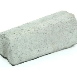 Liimattava madalluskivi Rudus 16>12 cm vasen 390x130 mm sileä harmaa