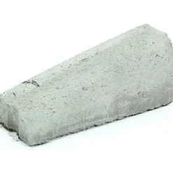 Liimattava madalluskivi Rudus 16>6 cm vasen 390x130 mm sileä harmaa