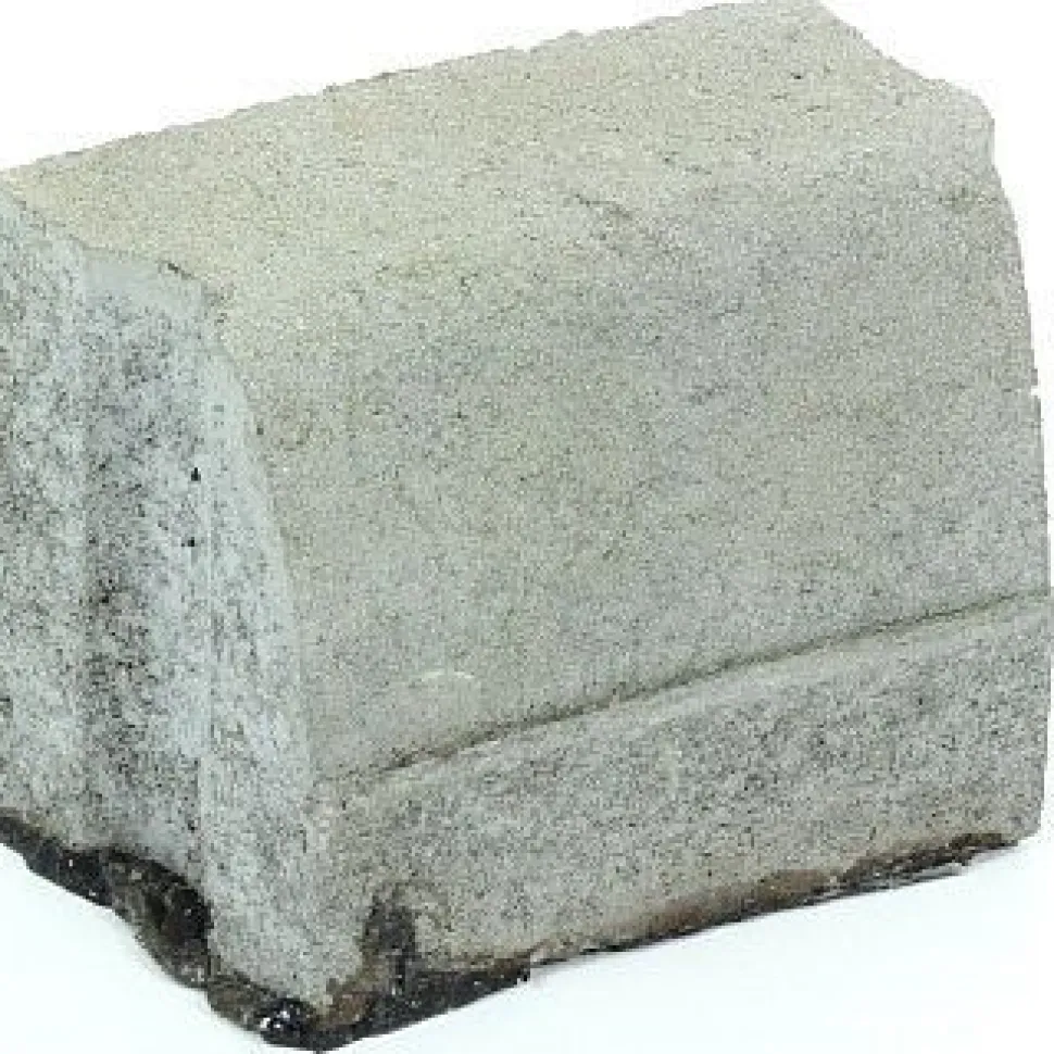 Liimattava reunakivi Rudus kaarre R1000 kovera 195x130x160 mm sileä harmaa