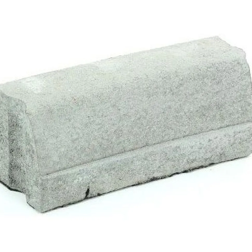 Liimattava reunakivi Rudus kaarre R2500 kovera 390x130x160 mm sileä harmaa
