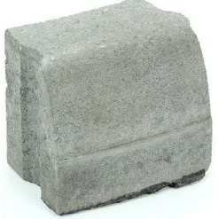Liimattava reunakivi Rudus kaarre R1000 kupera 195x130x160 mm sileä harmaa