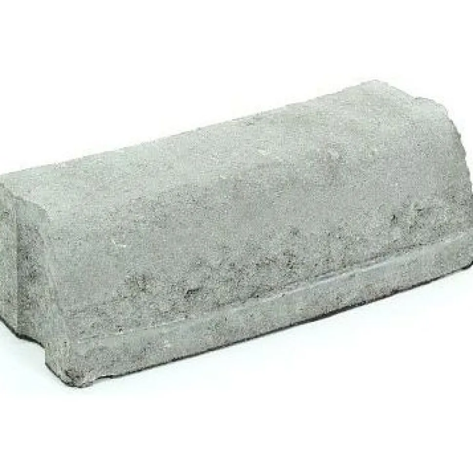 Liimattava reunakivi Rudus kaarre R2500 kupera 390x130x120 mm sileä harmaa