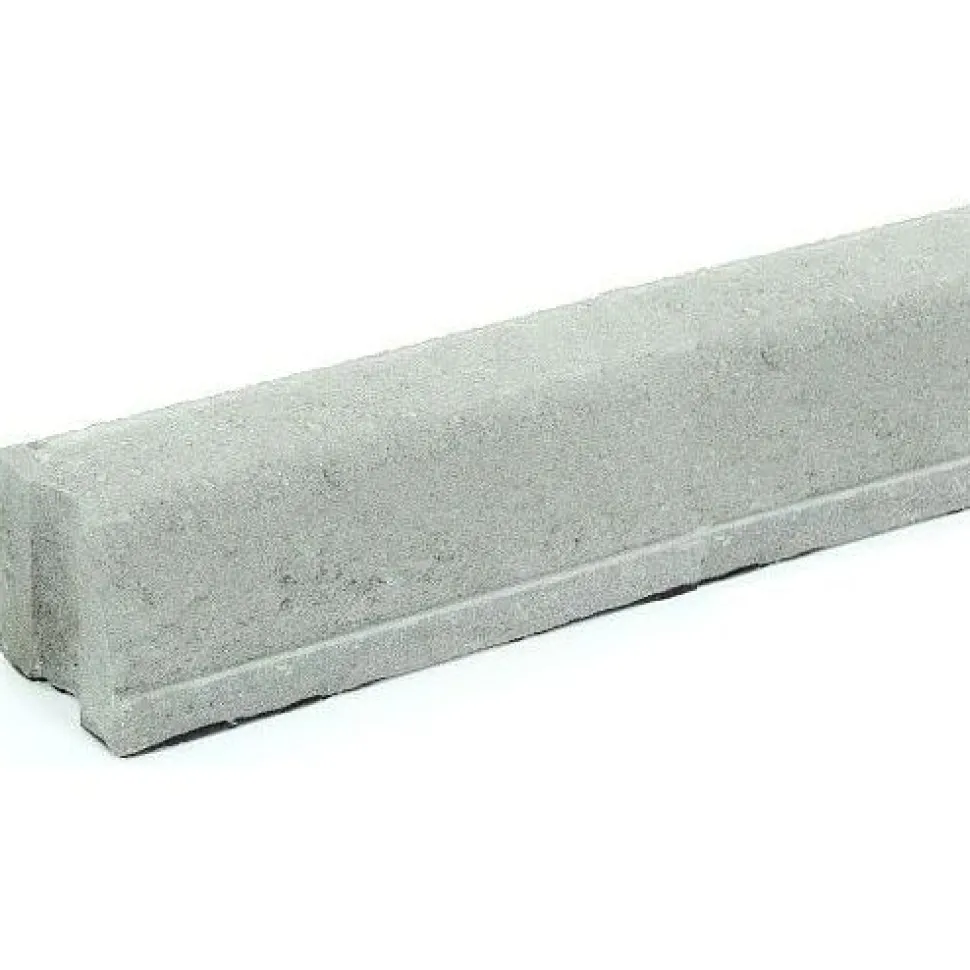 Liimattava reunakivi Rudus suora 1000x130x120 mm sileä harmaa