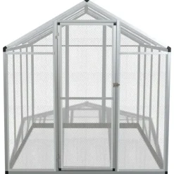 Lintuhäkki, alumiini, 178x242x192cm