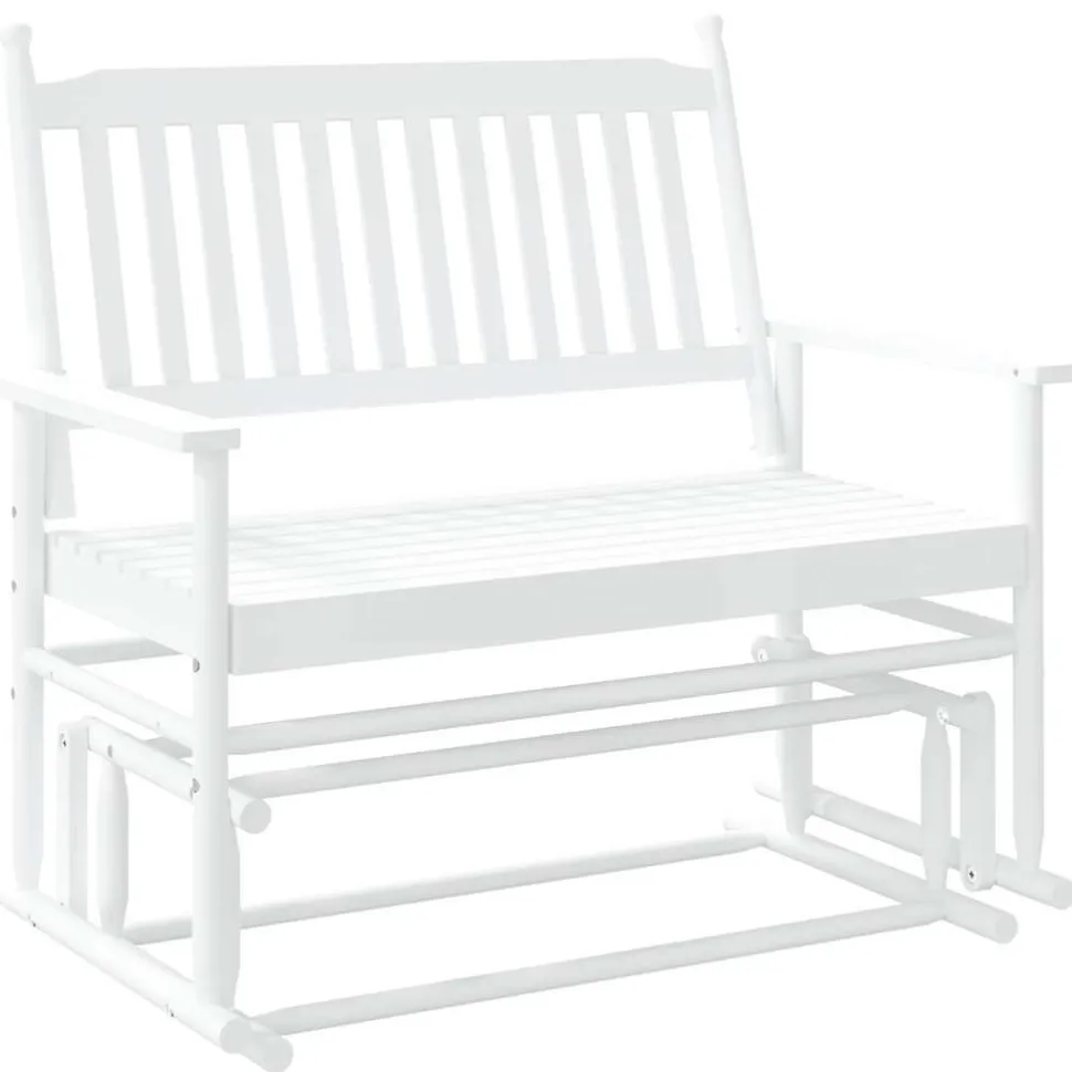 Liukupenkki musta 118x70x104,5 cm täysi haapa (08866)