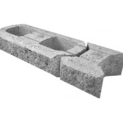 Lohkomuurikivipari Lakka 480x200x100 mm ja 80x200x100 mm harmaa