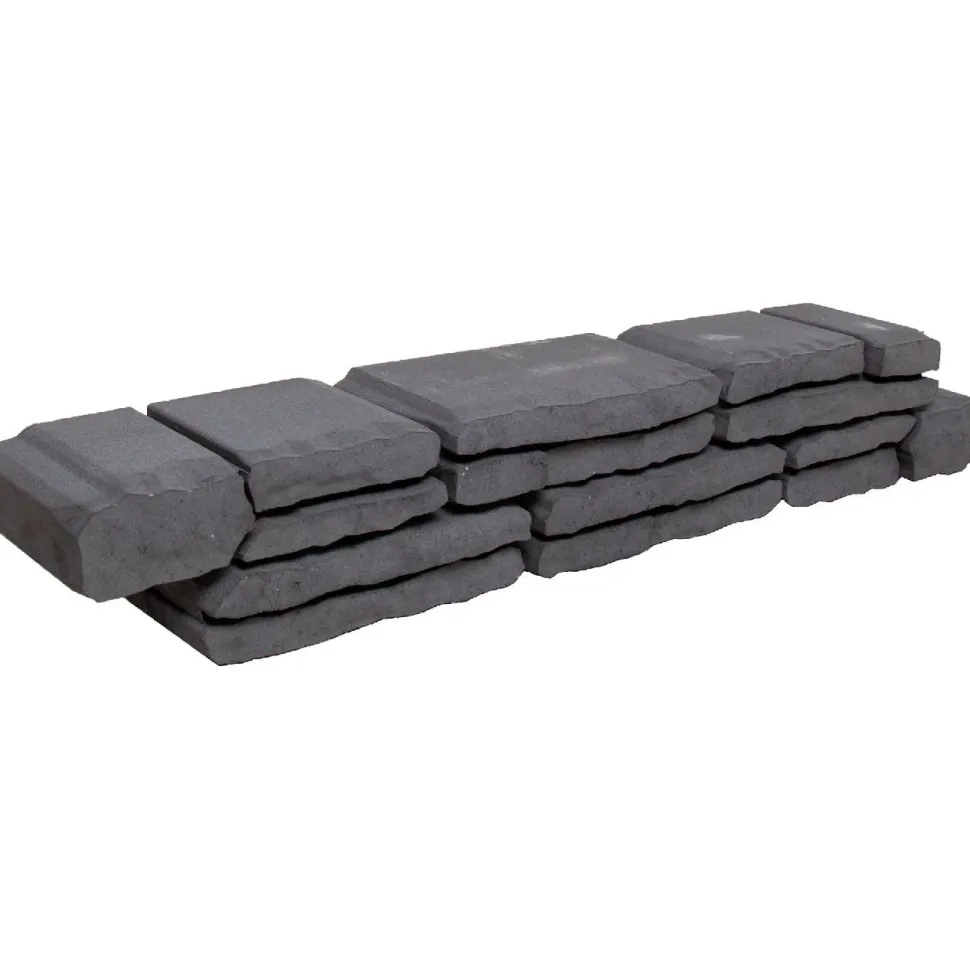 Loimumuurikivi Lakka 360x180x90mm, musta