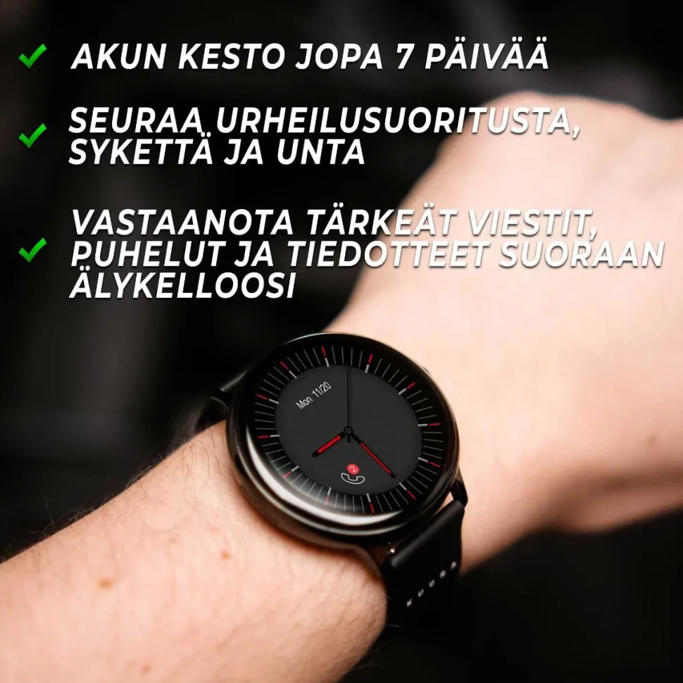 Älykello Kuura Function F7 V3 musta