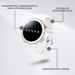 Älykello Kuura Smart Watch Fashion Women FW5, valkoinen
