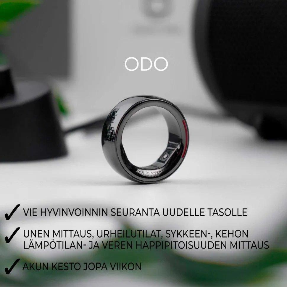 Älysormus Odo 3 musta