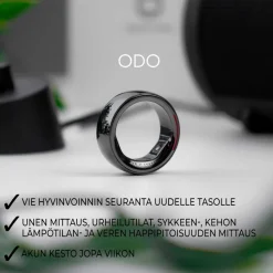 Älysormus Odo 3 musta
